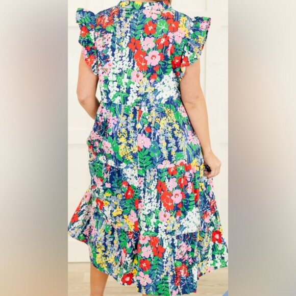 ChicSoul Choose To Shine Floral Dress Size 2XL - Picture 3 of 9